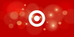 A red graphic featuring the Target logo.