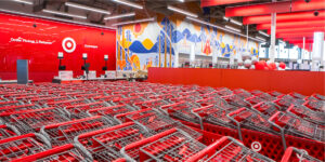 Interior of Target’s new store in Jackson Hole, Wyoming.