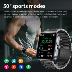 HD Screen Smart Watch Men Sports Smart Bracelet Monitoring Non-invasive Temperature F57L Smartwatch | Smart Watch Fitness Tracker | 1.90