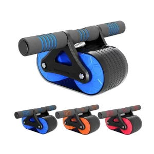 Automatic Rebound Abdominal Wheel | Double Round Ab Roller Wheel Exercise Equipment | Domestic Abdominal Exerciser | Ab Roller For Abs Workout | Beginners And Advanced Abdominal Core Strength Training | Automatic Rebound Exercise Ab Wheel Roller | Fitness Abdominal Muscle Trainer 2 Wheels With Knee Mat | Automatic Rebound Abdominal Wheel