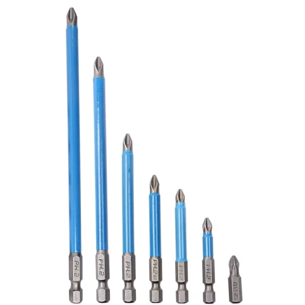 Magnetic PH2 Drill Bits Set | Anti Slip Screw Extractor And Magnetic Screwdriver Bit Set | Hand Tool 7Pcs, Cross Single And Double Head Bits | Electric Screw Nozzle Taper Corrector (1 kit) | Magnetic Anti-slip Drill Bit 7pcs and Double Head Ph2 Hex Screwdriver Bit set(25mm, 50mm, 65mm, 70mm, 90mm, 127mm, 150mm)