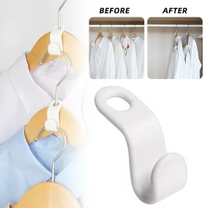 10 PCS Clothes Hanger Connector Hooks | Hanger Connector Hooks | Cascading Clothes Hangers For Heavy Duty Space Saving | Hanger Extender Clips