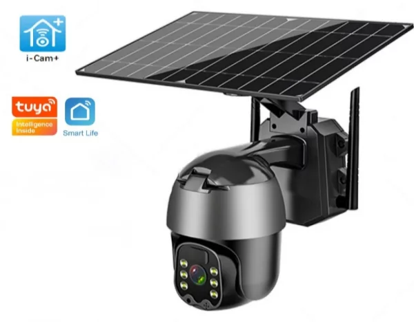 3G/4G LTE Outdoor Solar Powered Cellular Security Camera Wireless | Pan Tilt 360°View Spotlight | 1080P Night Vision 2 Way Talk, PIR Motion Sensor | 4MP WIFI Security Camera 6W Solar CCTV Video Surveillance Camera | 4G Sim Card Slot Audio PTZ Wireless IP Camera Outdoor